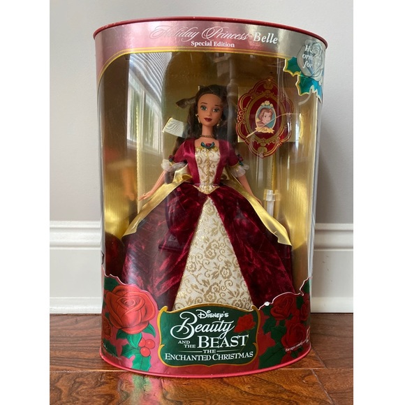 NIB 1997 Disney's Beauty and the Beast The Enchanted Christmas Holiday Princess - Picture 1 of 3